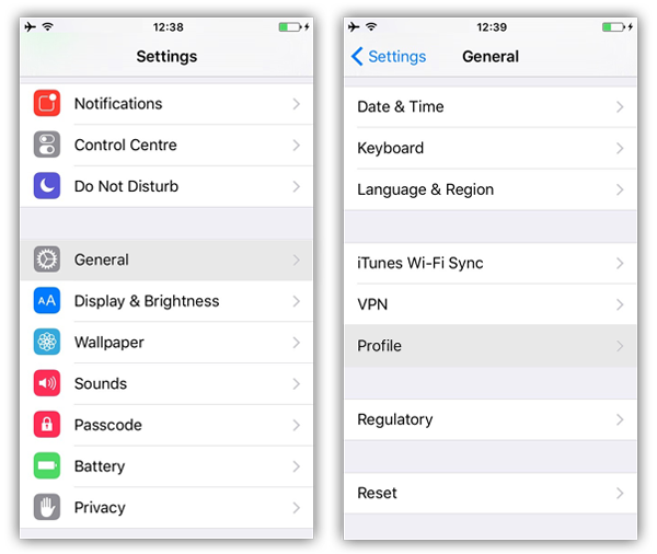 Remove VPN Profile iPhone 02