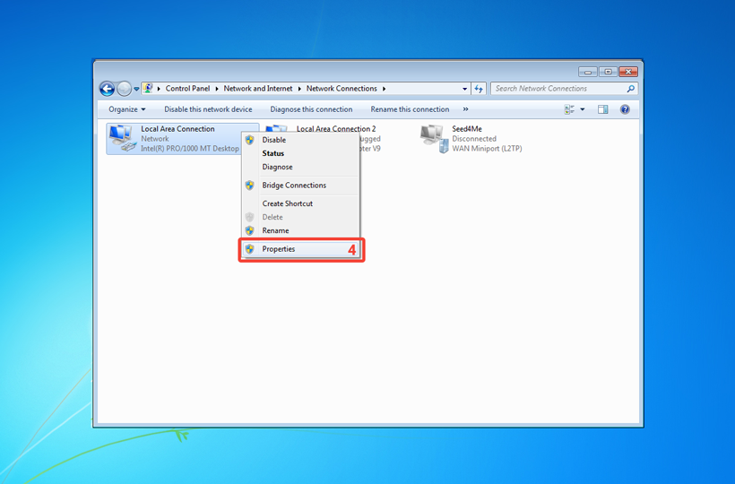 DNS server configuration by Seed4.Me VPN – Windows