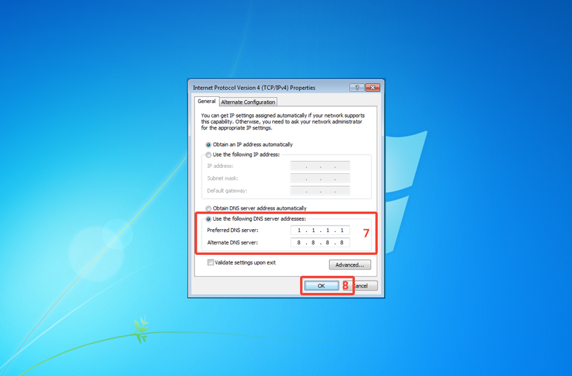 DNS server configuration by Seed4.Me VPN – Windows