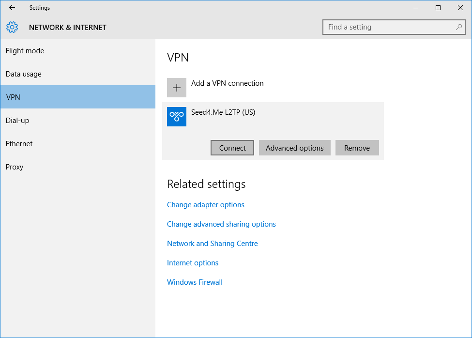 How to setup L2TP VPN in Windows 10 - Step 8